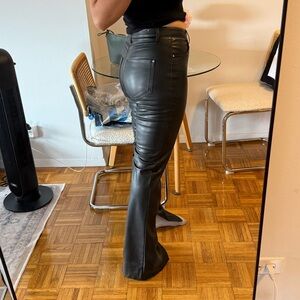 Zara Black Flare Pants with slit